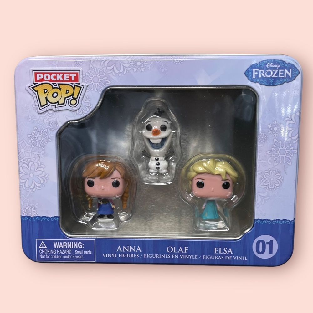 Funko Pocket Pop Disney Frozen Anna Elsa Olaf Vinyl Figure 3-Pack #01